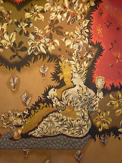 Foto: Matthias Marx, Detailaufnahme der Tapisserie „Metamorphosen“ von dem Künstler Jean-Lurçat.